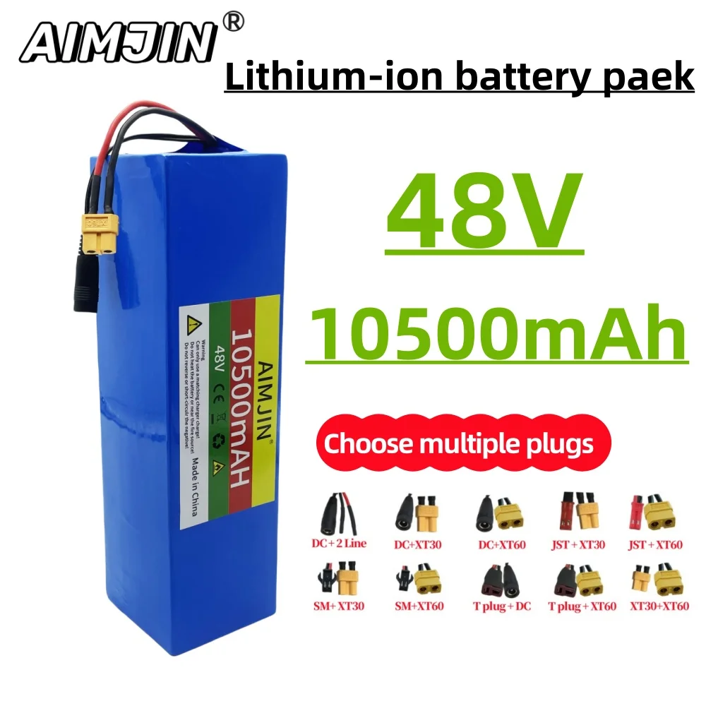 13S3P 48V 10500mAh 18650 Rechargeable/Lithium Ion Battery Pack Suitable For Bicycle Battery With BMS
13S3P 48V 10500mAh 18650 Rechargeable/Lithium Ion Battery Pack Suitable For Bicycle Battery With BMS