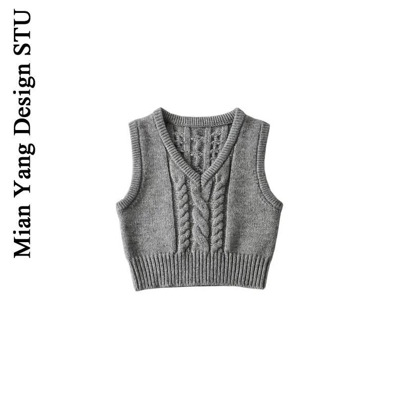 Милый вязаный женский жилет с крючками и цветком, топ в стиле ретро, жилет для колледжа, весенний жилет, чистый цвет, V-ne 
Милый вязаный женский жилет с крючками и цветком, топ в стиле ретро, жилет для колледжа, весенний жилет, чистый цвет, V-ne