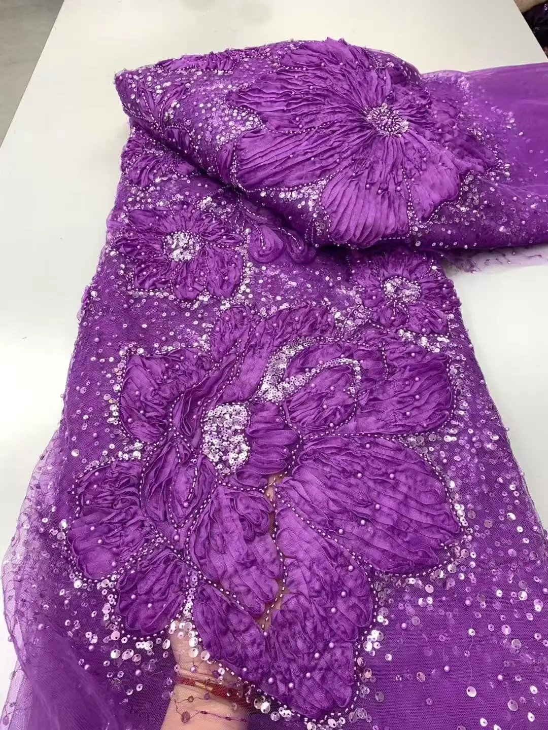 African Beaded Lace Fabric 2025 High Quality Beads Lace Fabric for Wedding Party Dress Tulle Mesh Sequins Lace Fabrics Sewing
African Beaded Lace Fabric 2025 High Quality Beads Lace Fabric for Wedding Party Dress Tulle Mesh Sequins Lace Fabrics Sewing