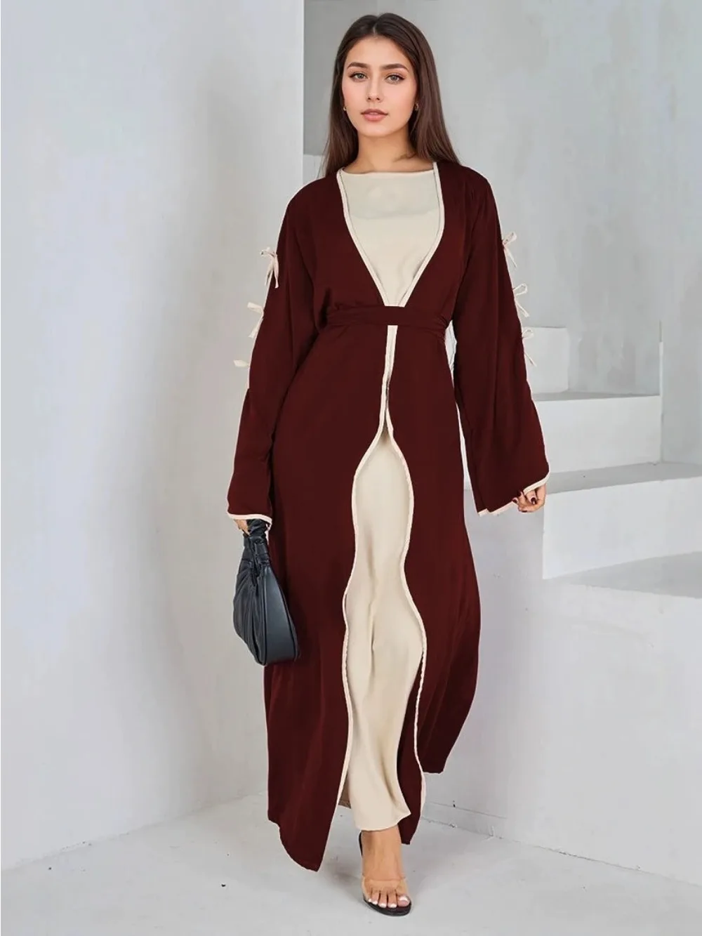 Muslim Ramadan Eid Women Abaya Cardigan (without Inner Dress) Party Bow Abayas Ramadan Eid Arab Long Robe Dubai Kaftan Jalabiya
Muslim Ramadan Eid Women Abaya Cardigan (without Inner Dress) Party Bow Abayas Ramadan Eid Arab Long Robe Dubai Kaftan Jalabiya