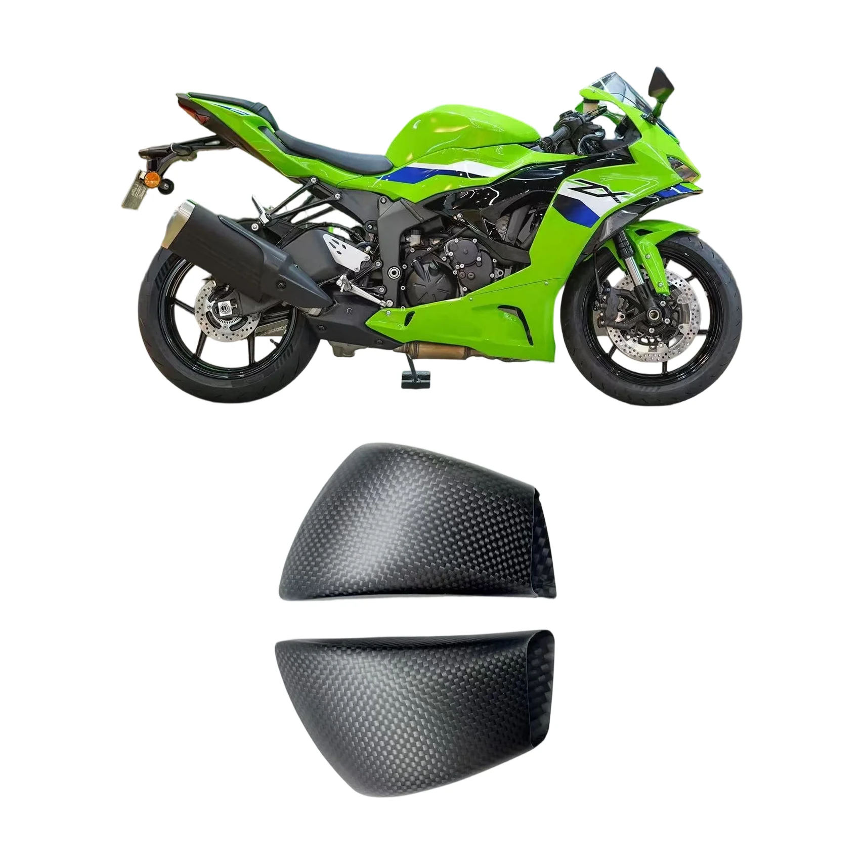Motorcycle Modification: Carbon Fiber Front Brake Line for Caliper Cooling, Compatible with Kawasaki ZX6R
Motorcycle Modification: Carbon Fiber Front Brake Line for Caliper Cooling, Compatible with Kawasaki ZX6R