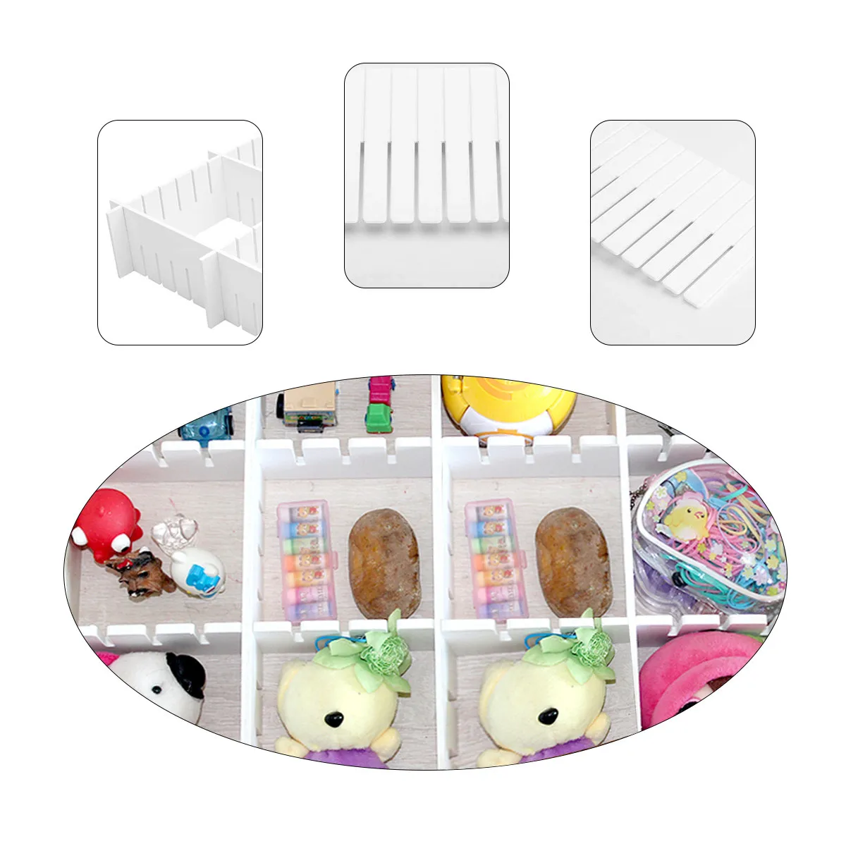 34Pcs PP Drawer Divider Set Exquisite Workmanship Rounded Corners Eco Friendly Wear Resistant Dust Proof Multipurpose Home
34Pcs PP Drawer Divider Set Exquisite Workmanship Rounded Corners Eco Friendly Wear Resistant Dust Proof Multipurpose Home