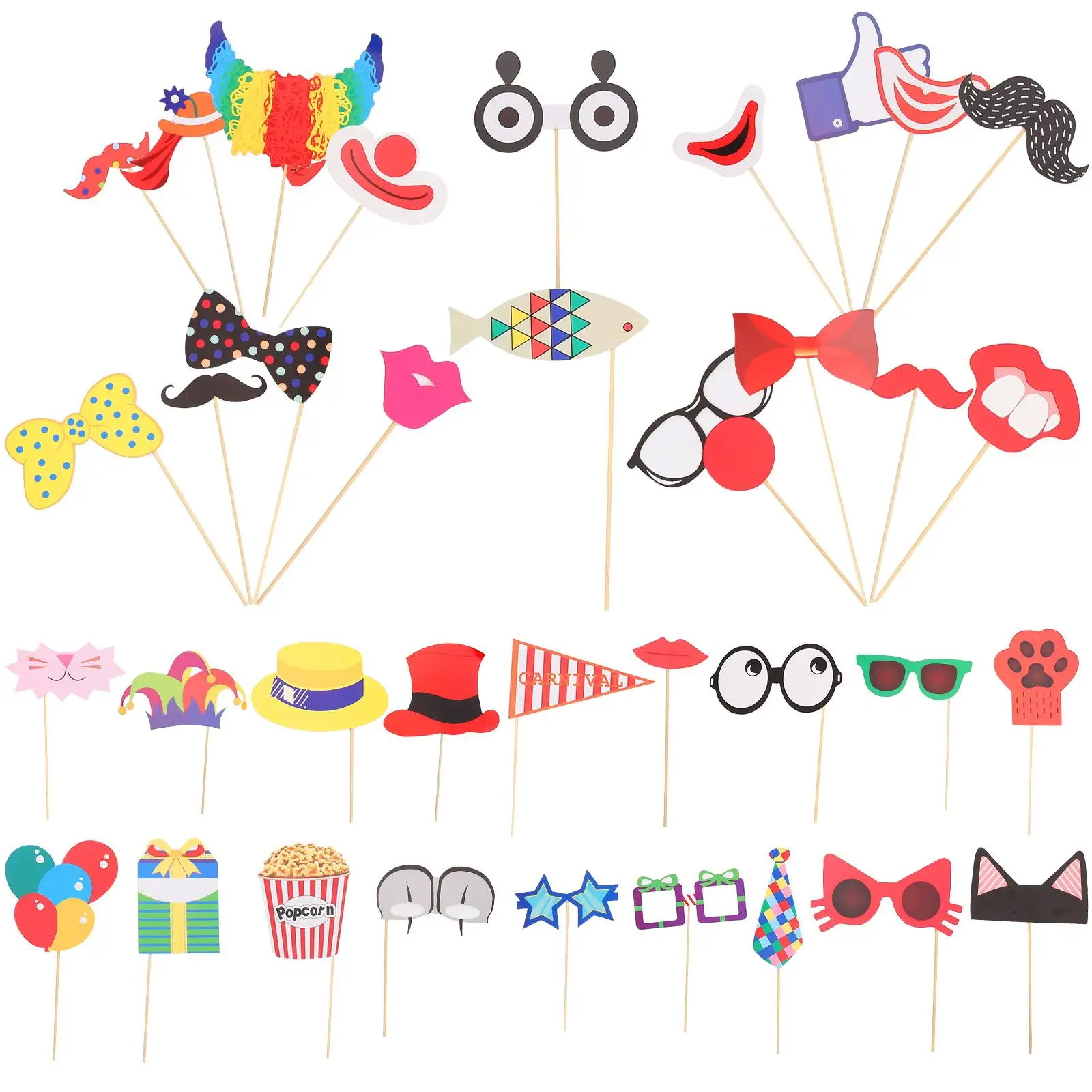 36 PCS Photo Props Carnival Party Booth for Bachelorette Decorations Photos Make up Wedding
36 PCS Photo Props Carnival Party Booth for Bachelorette Decorations Photos Make up Wedding