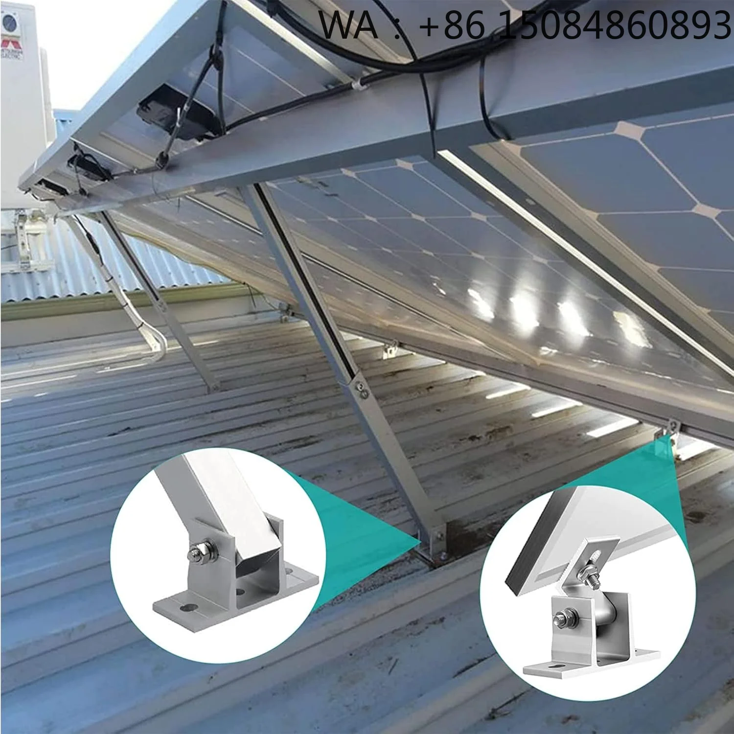 Front Rear Leg Adjustable Tilt PV Bracket, Flat Roof Universal Solar Panel Mount Accessories, Multi-Spec Parts for Various Size
Front Rear Leg Adjustable Tilt PV Bracket, Flat Roof Universal Solar Panel Mount Accessories, Multi-Spec Parts for Various Size