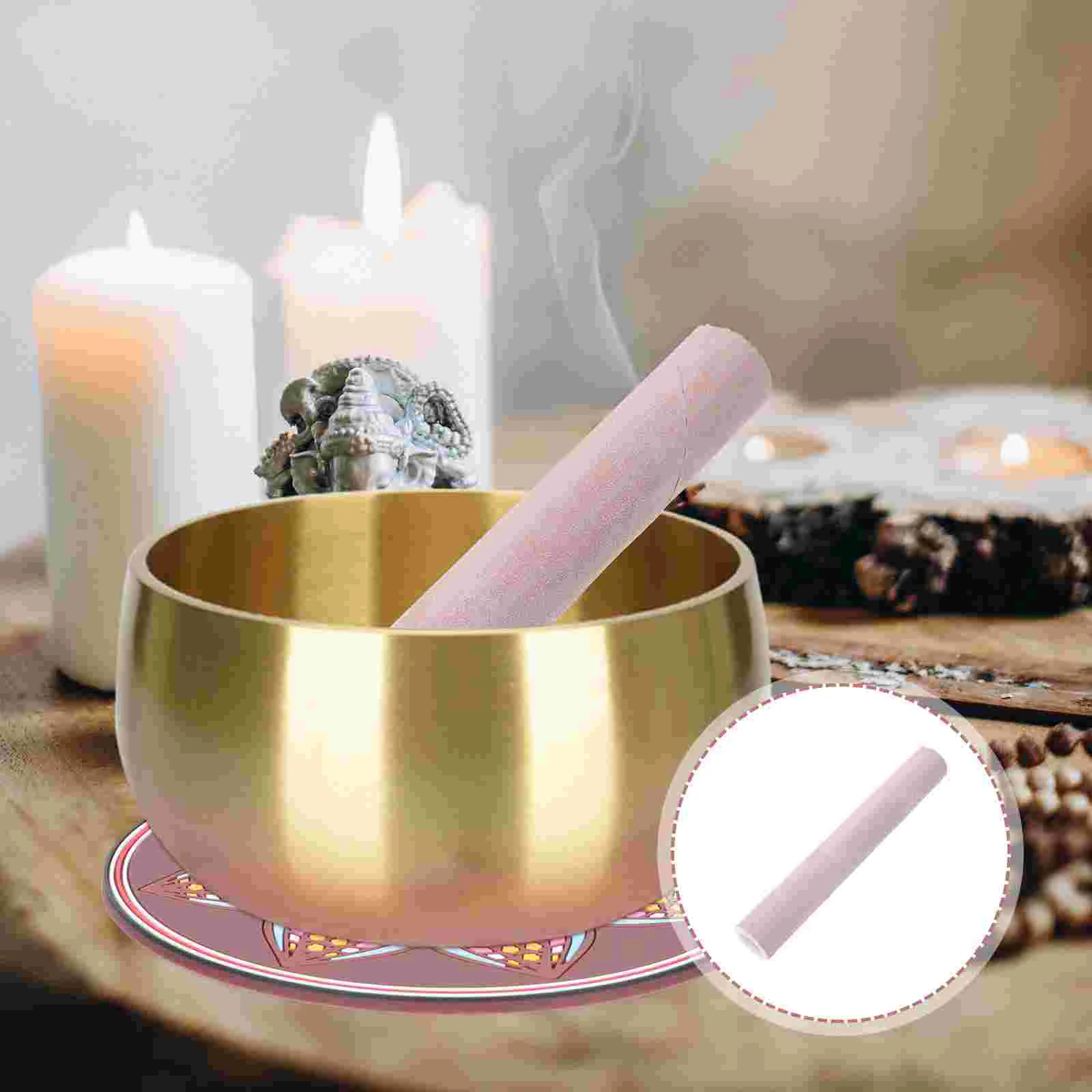 Sound Bowl Tibetan Singing Stick Buddha Striker Sticks Component Pink Nepalese Mallet
Sound Bowl Tibetan Singing Stick Buddha Striker Sticks Component Pink Nepalese Mallet