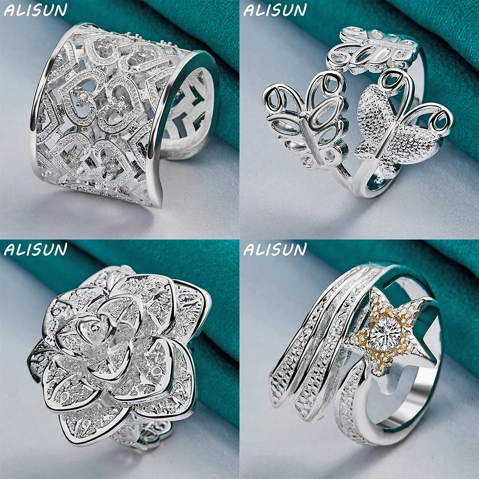 ALISUN 925 Sterling Silver Opening Geometric Ring For Women Men Fashion Jewelry Vintage Grace Charm Noble Party Birthday Gifts 
ALISUN 925 Sterling Silver Opening Geometric Ring For Women Men Fashion Jewelry Vintage Grace Charm Noble Party Birthday Gifts