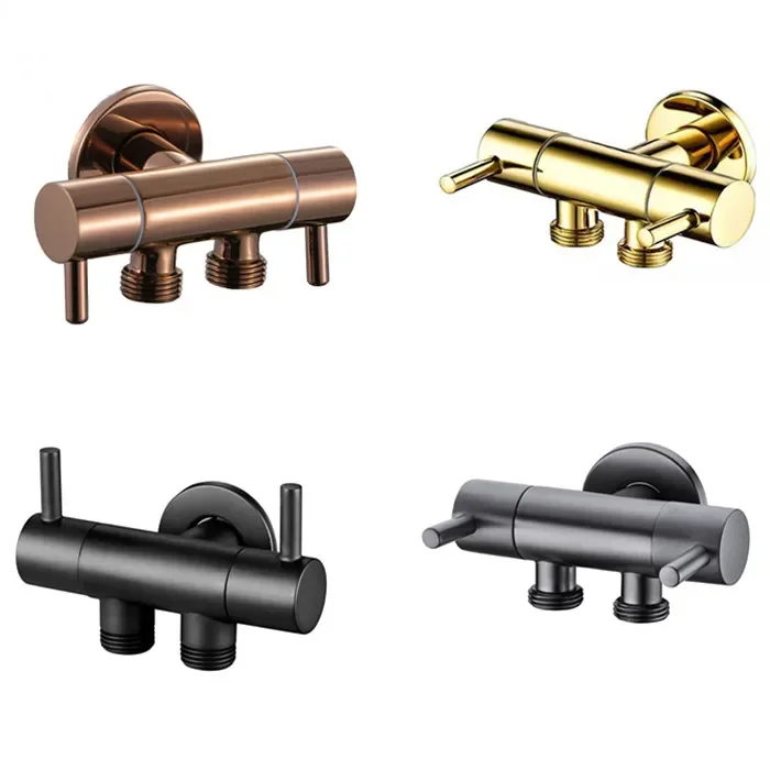 gunmetal gray Brass single inlet double outlet double control bidet valve Bathroom Accessories Three way Angle Valve BD234
gunmetal gray Brass single inlet double outlet double control bidet valve Bathroom Accessories Three way Angle Valve BD234