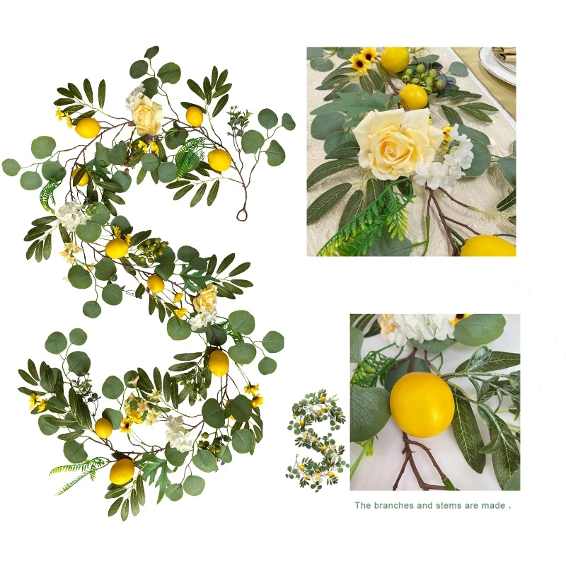 Artificial Lemon Garland, Fake Fruit, Vegetable, Plants, Vines Hanging, Home Party, Wedding Photography Prop Decor, 1.9m
Artificial Lemon Garland, Fake Fruit, Vegetable, Plants, Vines Hanging, Home Party, Wedding Photography Prop Decor, 1.9m