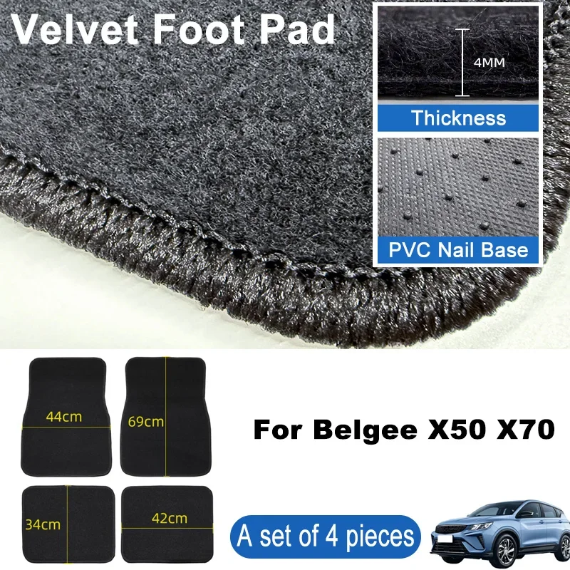 For Belgee X50 X70 Car Floor Mats Black Non-Slip 4Pcs Front & Rear Foot Mats Carpets Rugs Auto Interior Accessories
For Belgee X50 X70 Car Floor Mats Black Non-Slip 4Pcs Front & Rear Foot Mats Carpets Rugs Auto Interior Accessories