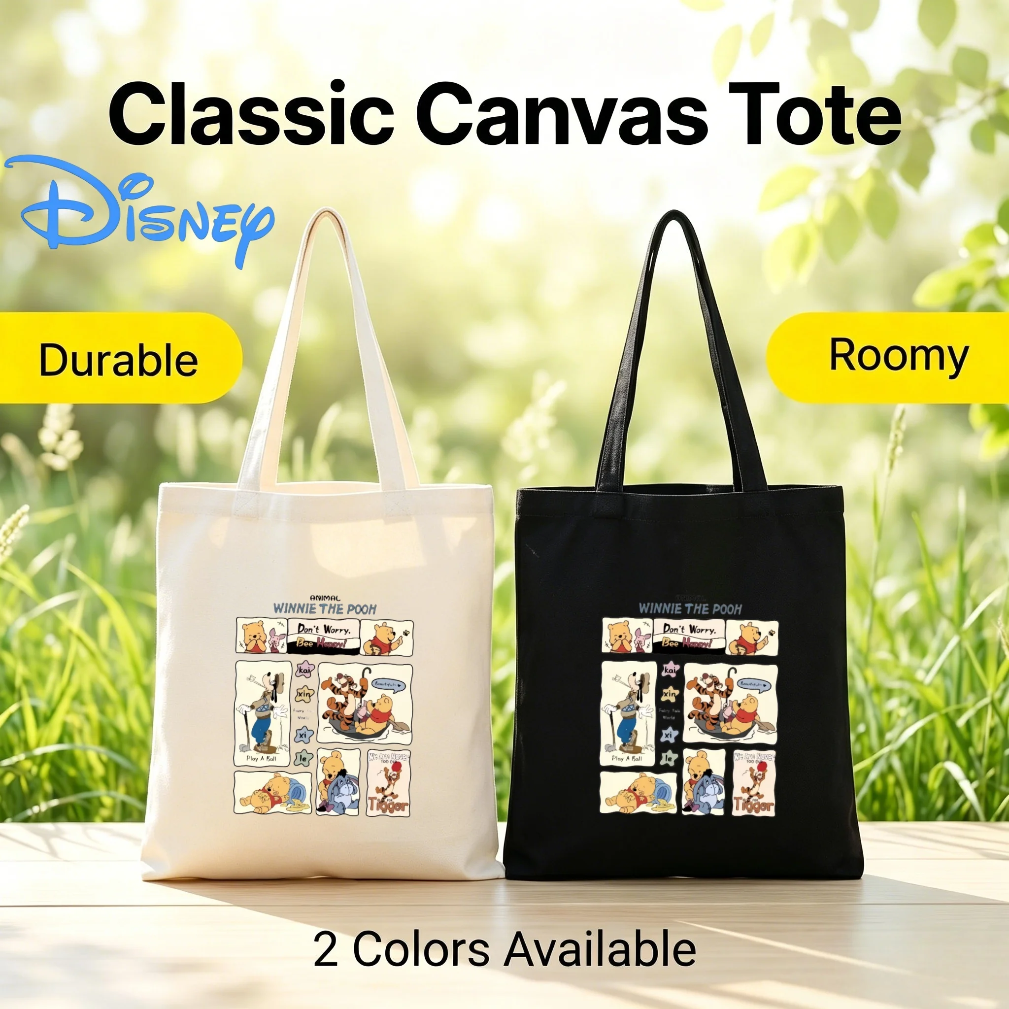 1PC Disney Winnie the Pooh Quote "Don't Worry, Be Happy" Canvas Bag Eco-Friendly Reusable Bag
1PC Disney Winnie the Pooh Quote "Don't Worry, Be Happy" Canvas Bag Eco-Friendly Reusable Bag