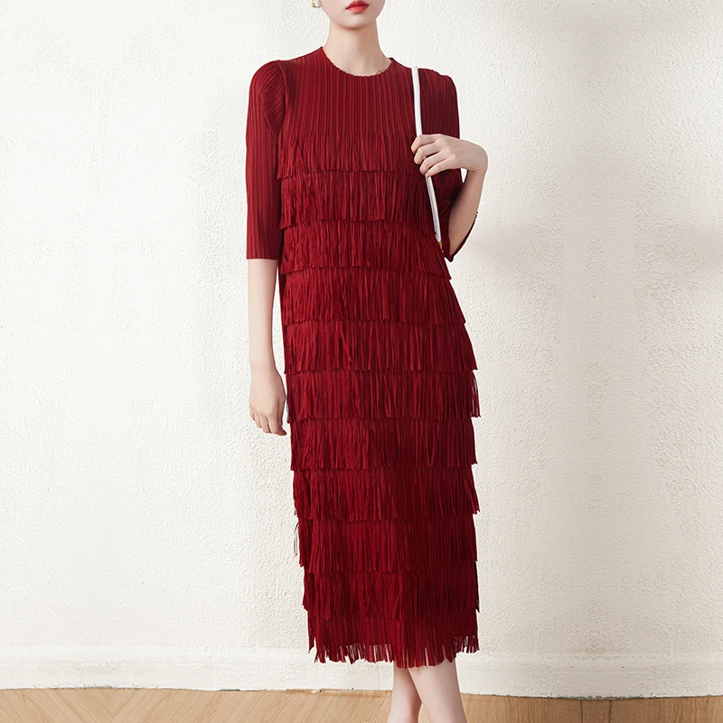 New Arrivals 2024 High Quality Polyester Pleated Tassel Dresses Womens Casual Dresses
New Arrivals 2024 High Quality Polyester Pleated Tassel Dresses Womens Casual Dresses