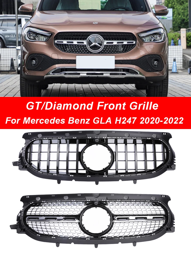 For Mercedes Benz GLA Class H247 Front Bumper Panamericana GT Grille Black AMG Style 220 250 220d 2020-2022 Diamond Grill
For Mercedes Benz GLA Class H247 Front Bumper Panamericana GT Grille Black AMG Style 220 250 220d 2020-2022 Diamond Grill