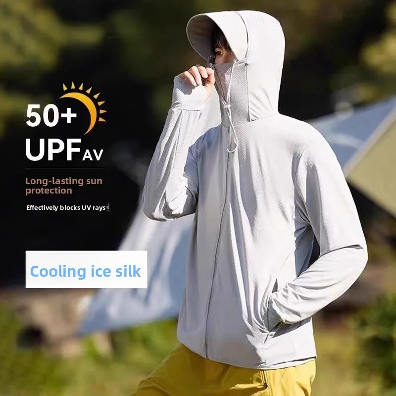 Men's Summer Ice Silk UV Protection Clothing Thin Quick Dry Fishing Fashionable Sunscreen Suit Loose Fit Long Sleeve Zipper
Men's Summer Ice Silk UV Protection Clothing Thin Quick Dry Fishing Fashionable Sunscreen Suit Loose Fit Long Sleeve Zipper