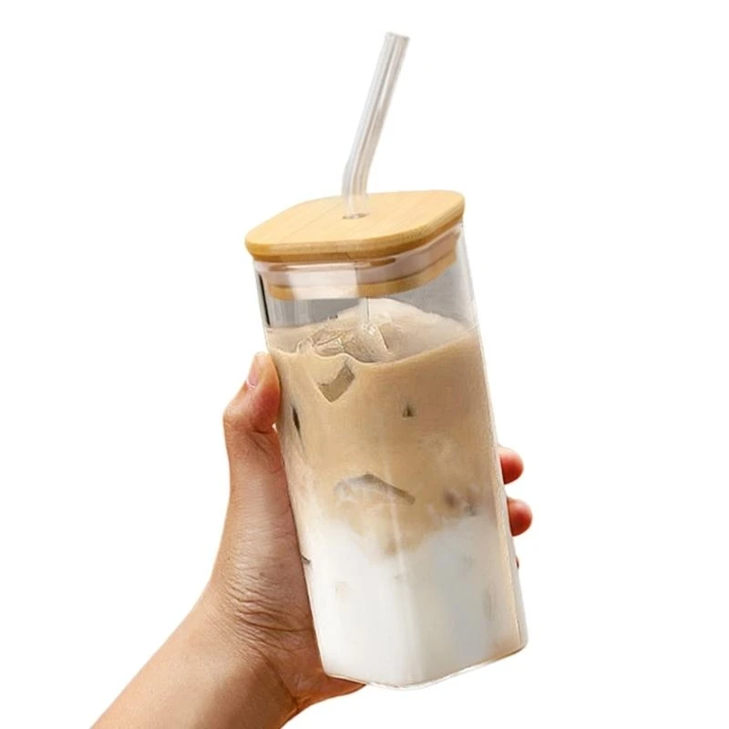 652F Glass Drinking Cup 350ML with Straw Glass Tumbler Beverage Cups Water Cup Glass Texture Suitable for Office and Student
652F Glass Drinking Cup 350ML with Straw Glass Tumbler Beverage Cups Water Cup Glass Texture Suitable for Office and Student