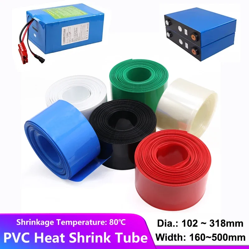 1m 18650 PVC Heat Shrink Tube Width 160mm ~ 500mm Lipo Battery Pack Insulated Film Wrapping Case Wire Protection Cable Sleeve
1m 18650 PVC Heat Shrink Tube Width 160mm ~ 500mm Lipo Battery Pack Insulated Film Wrapping Case Wire Protection Cable Sleeve