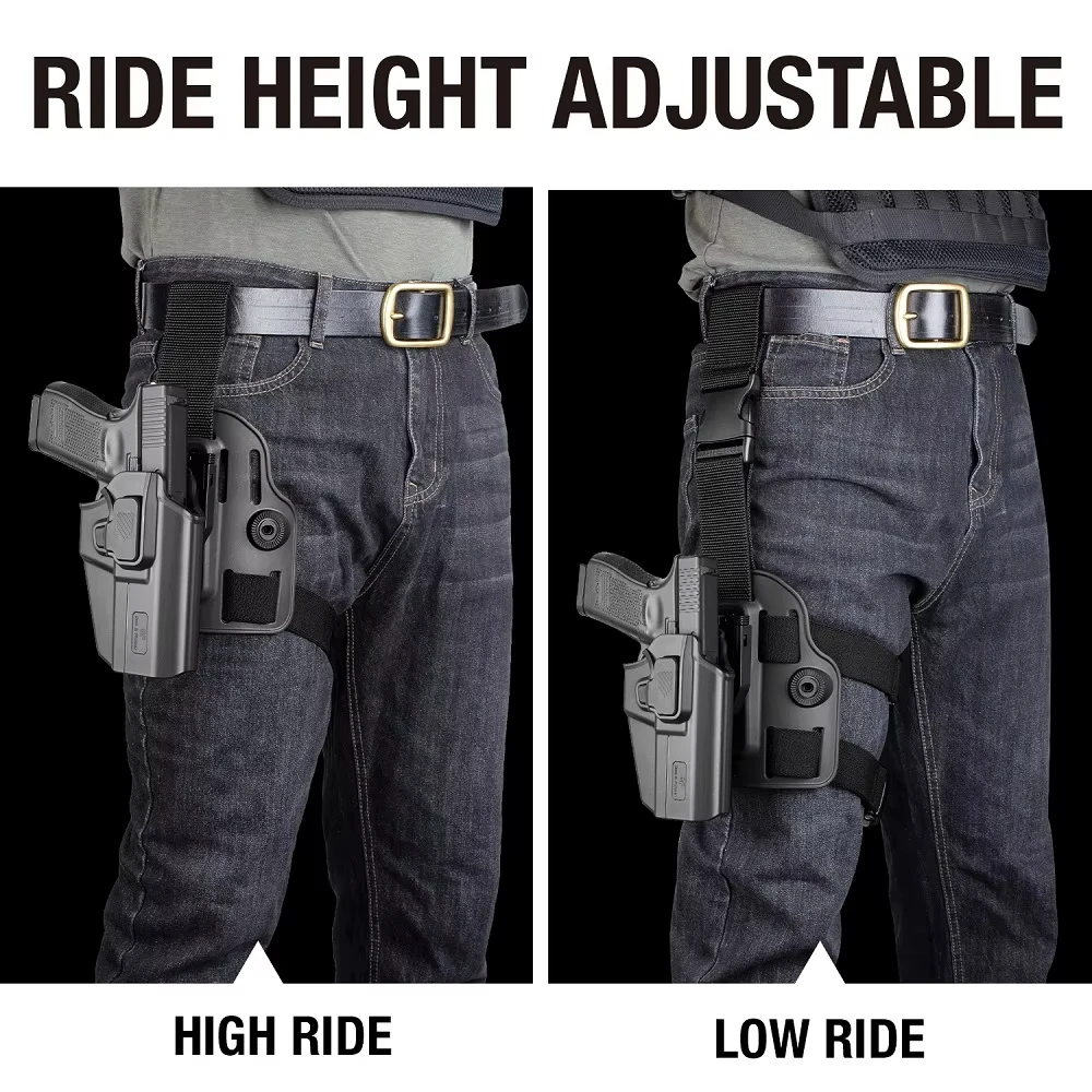 Gunflower Leg Holster Fits For Most 100+ Guns Tactical OWB Drop Leg Holster with Level II Retention Right hand
Gunflower Leg Holster Fits For Most 100+ Guns Tactical OWB Drop Leg Holster with Level II Retention Right hand