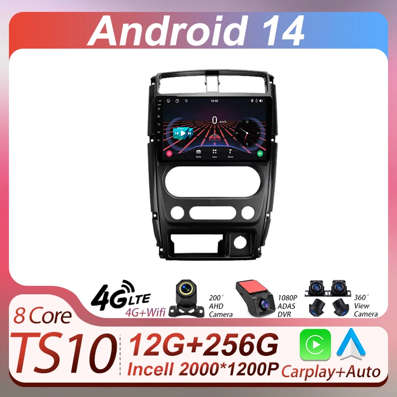 For Suzuki Jimny 3 2005 - 2019 Car Multimedia Player Android 14 2din Touch Screen Autoradio GPS Navigation Bluetooth Mirror Link
For Suzuki Jimny 3 2005 - 2019 Car Multimedia Player Android 14 2din Touch Screen Autoradio GPS Navigation Bluetooth Mirror Link