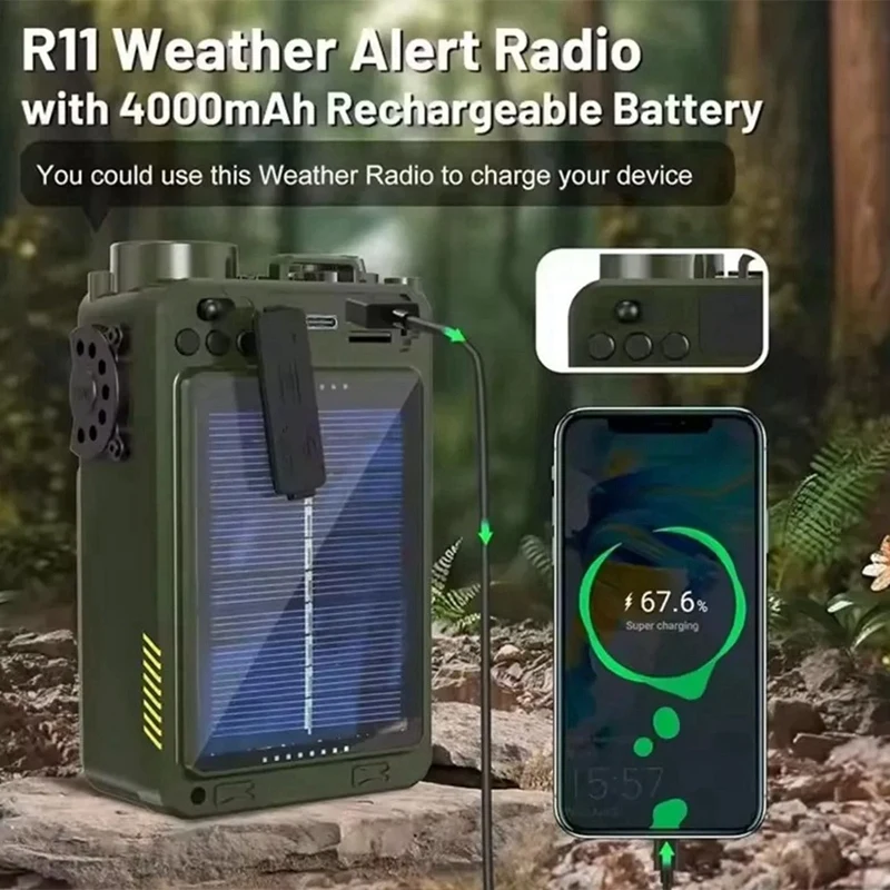 Solar Hand Crank Radio Dynamo Portable Vintage AM/FM/SW Full Band Emergency Radio Bluetooth Speaker with Flashlight SOS-TCES
Solar Hand Crank Radio Dynamo Portable Vintage AM/FM/SW Full Band Emergency Radio Bluetooth Speaker with Flashlight SOS-TCES