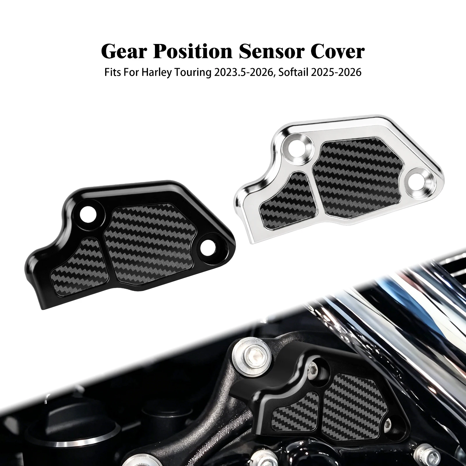 Motorcycle Gear Position Sensor Cover CNC For Harley Touring Street Road Glide 2023.5-26 Softail 25-26 Transmission Sensor Guard
Motorcycle Gear Position Sensor Cover CNC For Harley Touring Street Road Glide 2023.5-26 Softail 25-26 Transmission Sensor Guard