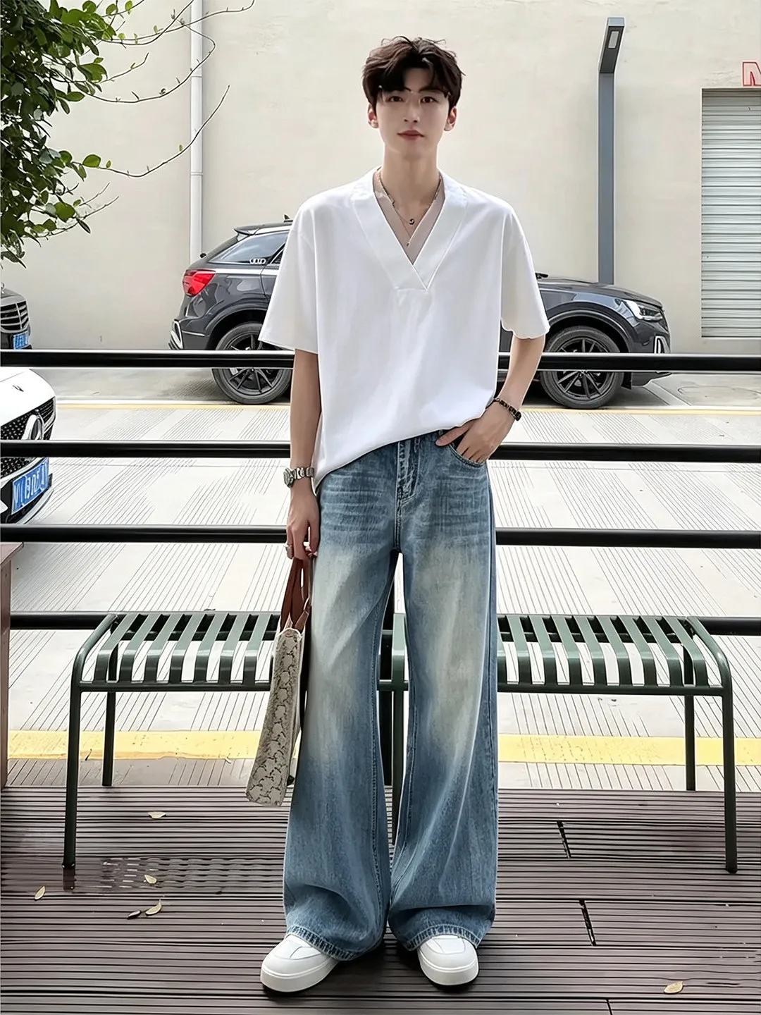 Men's Summer High Street Straight Leg Jeans Knife Wide Leg Pants Bamboo Texture Clean Fit American Style Casual Cotton B...
Men's Summer High Street Straight Leg Jeans Knife Wide Leg Pants Bamboo Texture Clean Fit American Style Casual Cotton B...