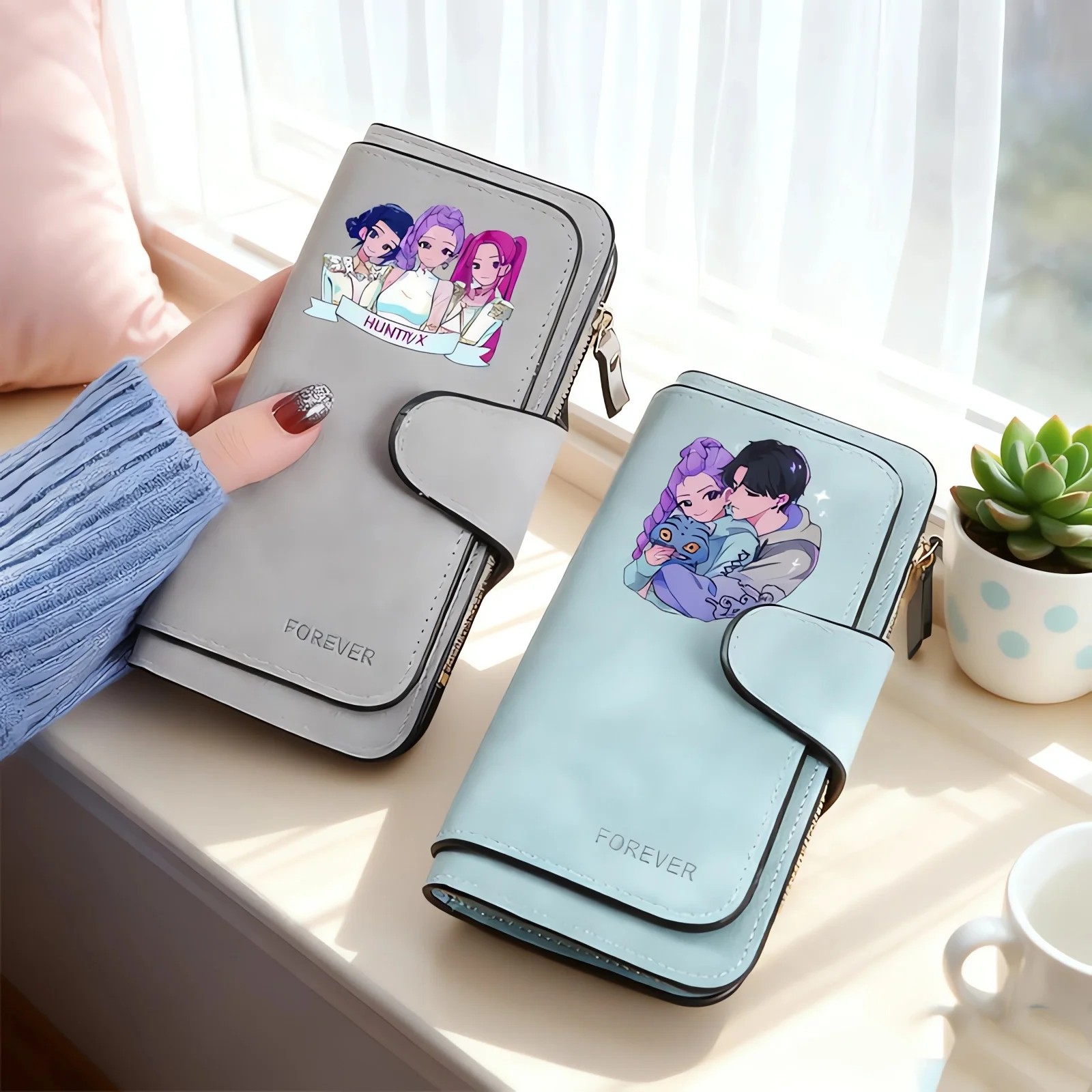 KPop Demon Hunters Women High End Wallet Card Clip Coin Wallet Large Capacity Fashion Anime Women's Wallet Friend Birthday Gift
KPop Demon Hunters Women High End Wallet Card Clip Coin Wallet Large Capacity Fashion Anime Women's Wallet Friend Birthday Gift