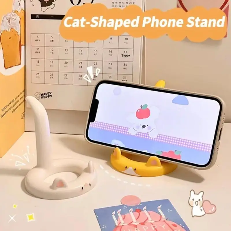 【C】Cartoon Cat Phone Stand Multi-function Adjustable Angle Cute Desktop Tablet And Phone Holder
【C】Cartoon Cat Phone Stand Multi-function Adjustable Angle Cute Desktop Tablet And Phone Holder