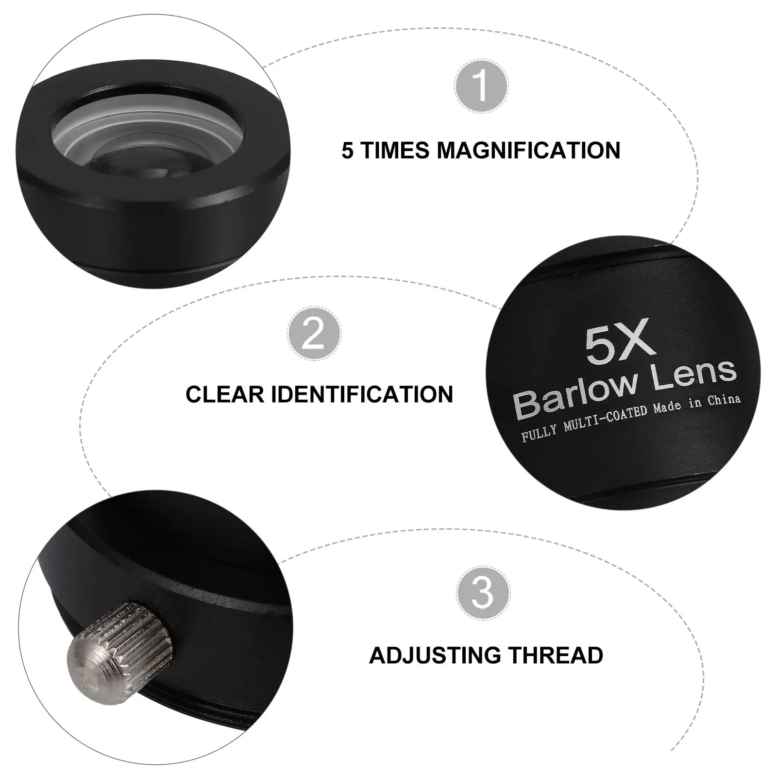 5X Durable Lens Telescope Eyepiece Adapter Astronomy Telescope Eyepieces Aluminum Connector Interface AstronomyEyepieces Camp
5X Durable Lens Telescope Eyepiece Adapter Astronomy Telescope Eyepieces Aluminum Connector Interface AstronomyEyepieces Camp