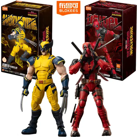 BLOKEES Original 2024 Deadpool & Wolverine Friend Deadpool 3 X-Men CLASS Version Action Figure Assembled Movie Model Toys Gift