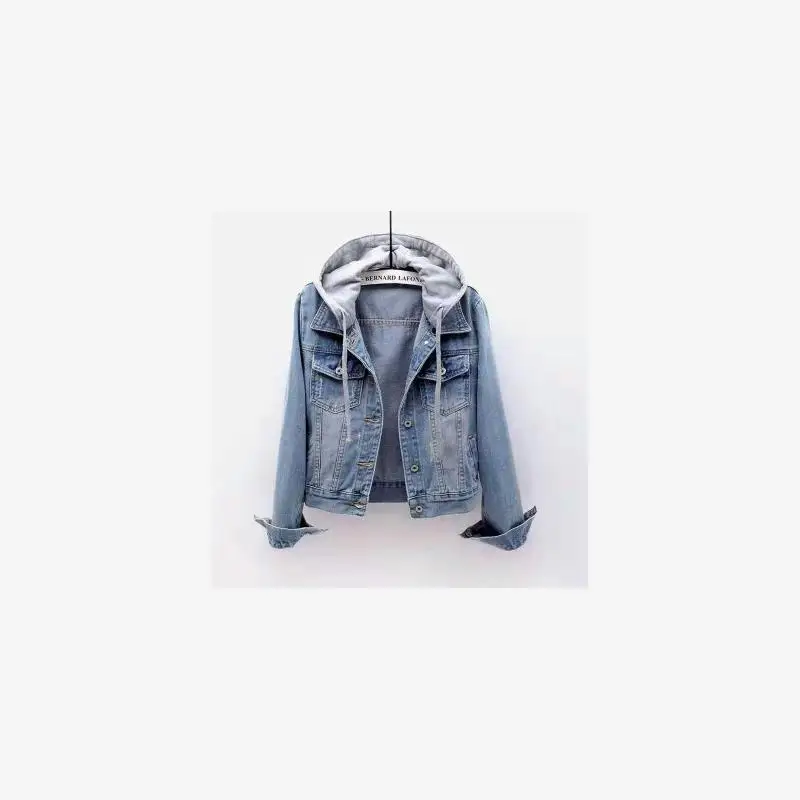 Women's Short Denim Jacket Spring Autumn Korean Style Loose Fit Bright Surface Cotton 100% Long Sleeve Printed No Cap
Women's Short Denim Jacket Spring Autumn Korean Style Loose Fit Bright Surface Cotton 100% Long Sleeve Printed No Cap