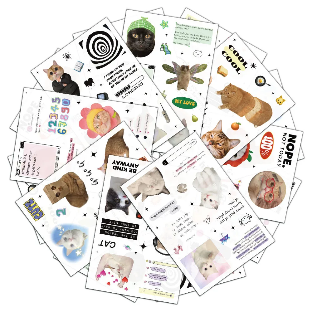 8PCS Cat Emoticons Stickers Graffiti Stickers DIY Diary Phone Case Handmade Scrapbook Aesthetic Stickers
8PCS Cat Emoticons Stickers Graffiti Stickers DIY Diary Phone Case Handmade Scrapbook Aesthetic Stickers