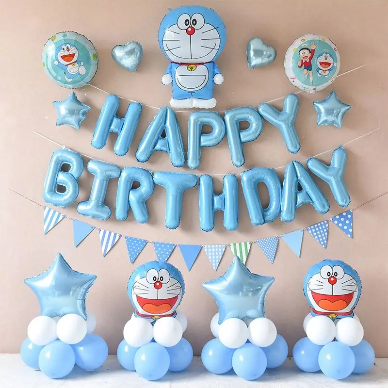 Doraemo creative cute cartoon birthday decoration scene layout balloon personality trend animation peripheral room decoration
Doraemo creative cute cartoon birthday decoration scene layout balloon personality trend animation peripheral room decoration