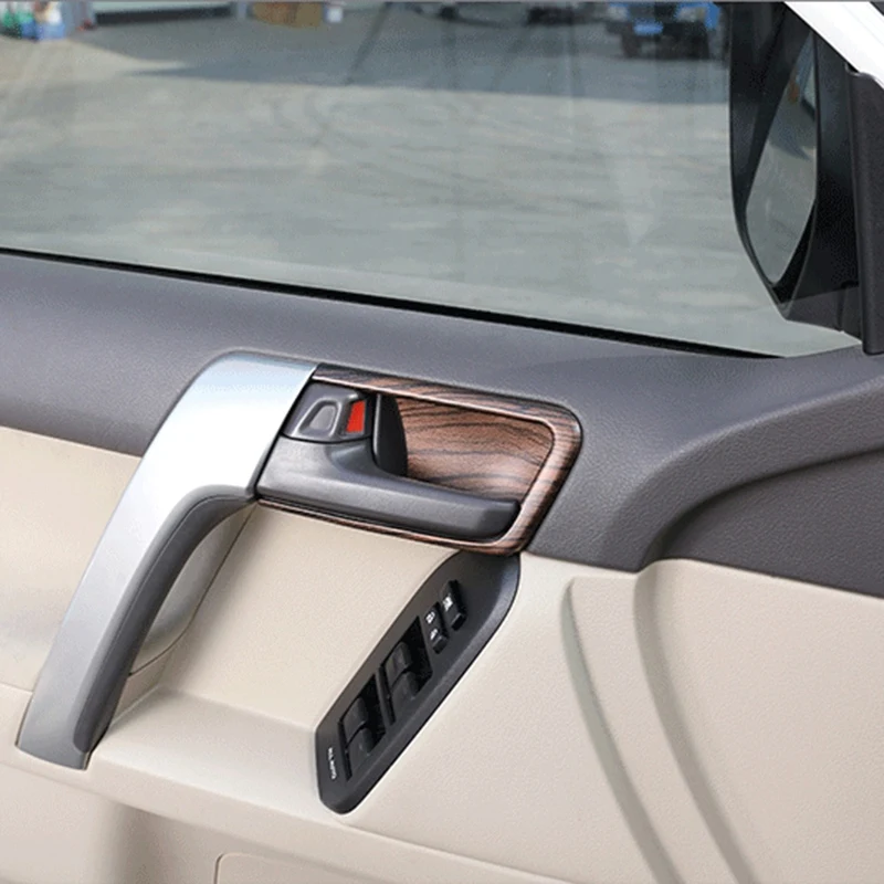 Car ABS Interior Door Bowl Cover Trim Accessories Wood Grain For Toyota Land Cruiser Prado FJ150 150 2014-2018
Car ABS Interior Door Bowl Cover Trim Accessories Wood Grain For Toyota Land Cruiser Prado FJ150 150 2014-2018