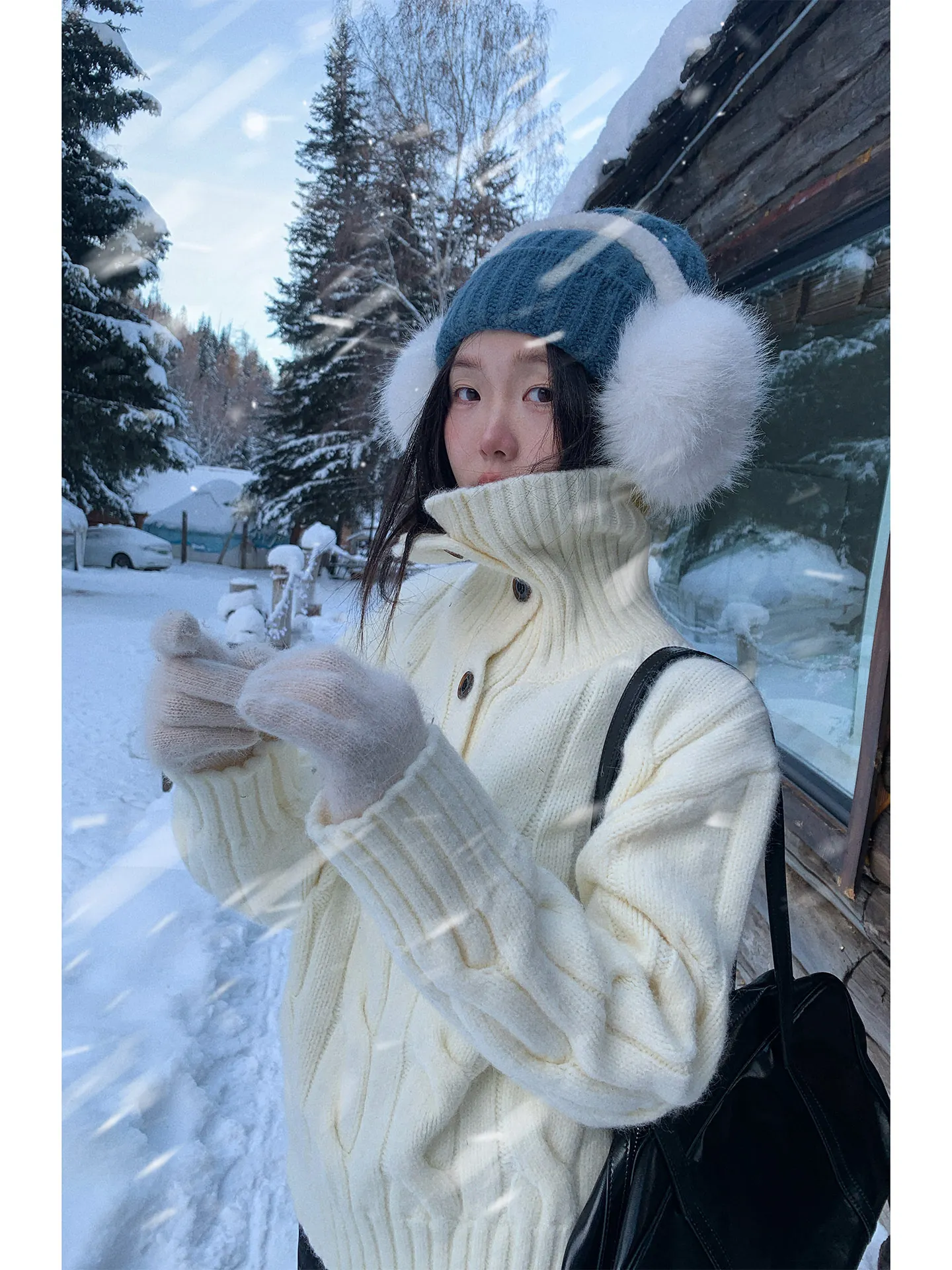 Retro Sle Knitted Sweater High Collar ort Length Women's Faion Winter Top Button Detail Straight Tube ape Thi Wool
Retro Sle Knitted Sweater High Collar ort Length Women's Faion Winter Top Button Detail Straight Tube ape Thi Wool