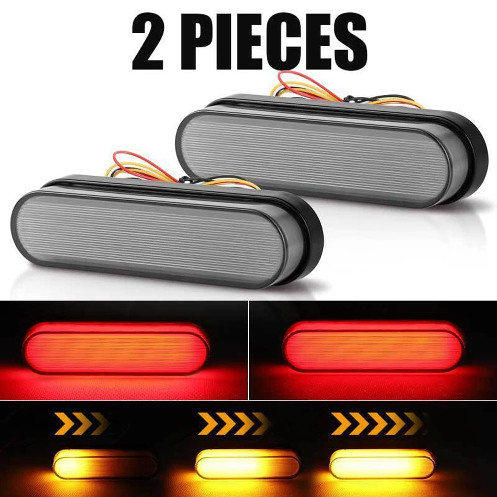 1 Pair 34led Bi-color 3 In 1 Guide Light Trailer Truck Brake Flowing Drl Light Turn Signal Waterproof Indicator
1 Pair 34led Bi-color 3 In 1 Guide Light Trailer Truck Brake Flowing Drl Light Turn Signal Waterproof Indicator