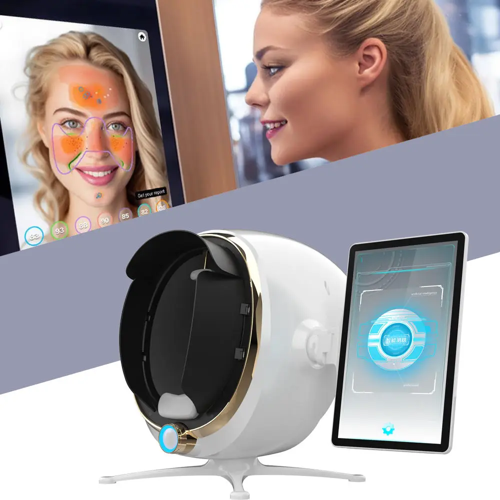 Portable Face Sam 3D Skin Analysis Tone Detector Facial Scanner Analyser Moisture Facial Test Machine Skin Analyzer
Portable Face Sam 3D Skin Analysis Tone Detector Facial Scanner Analyser Moisture Facial Test Machine Skin Analyzer