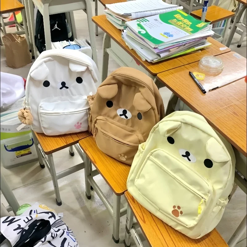 Милый рюкзак Rilakkuma, аниме, мультяшный рюкзак с вышивкой, стильная школьная сумка большой вместимости, нейлоновая многофункциональная сумка
Милый рюкзак Rilakkuma, аниме, мультяшный рюкзак с вышивкой, стильная школьная сумка большой вместимости, нейлоновая многофункциональная сумка