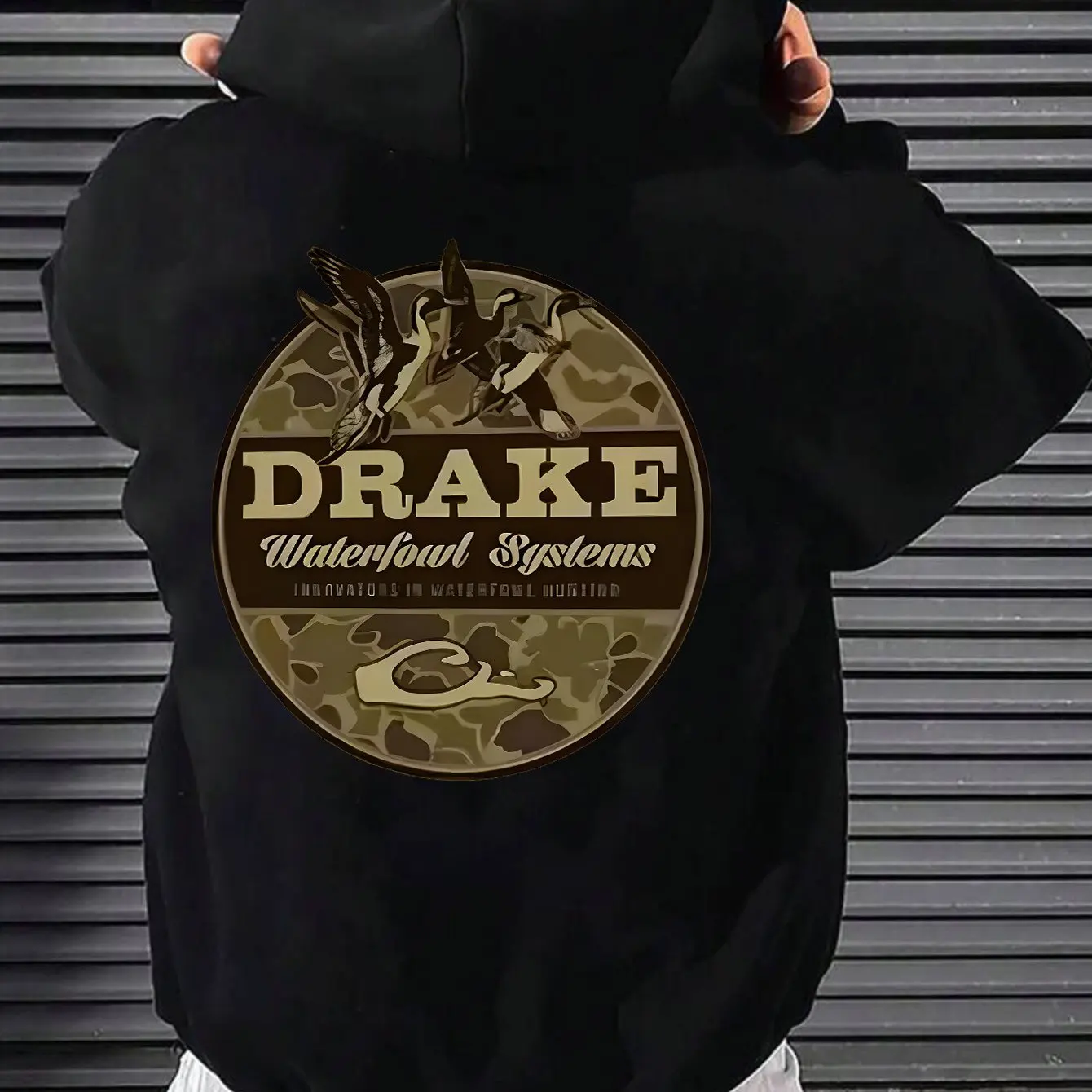 DRAKE print hooded sweater with kangaroo pockets and plush casual long-sleeved hooded sweater for outdoor use
DRAKE print hooded sweater with kangaroo pockets and plush casual long-sleeved hooded sweater for outdoor use