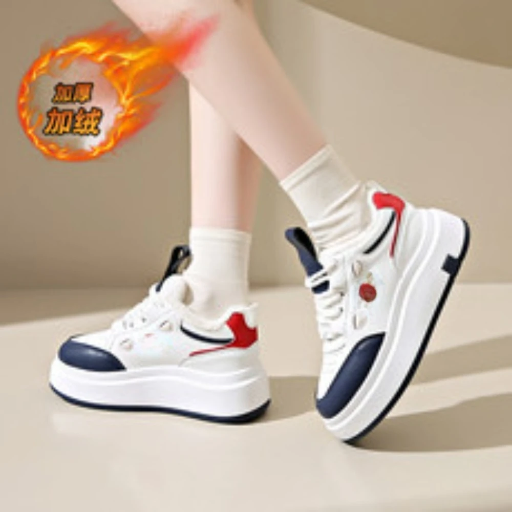 Leather spring and autumn thick sole sneakers breathable casual flat women's cushion shoes
Leather spring and autumn thick sole sneakers breathable casual flat women's cushion shoes