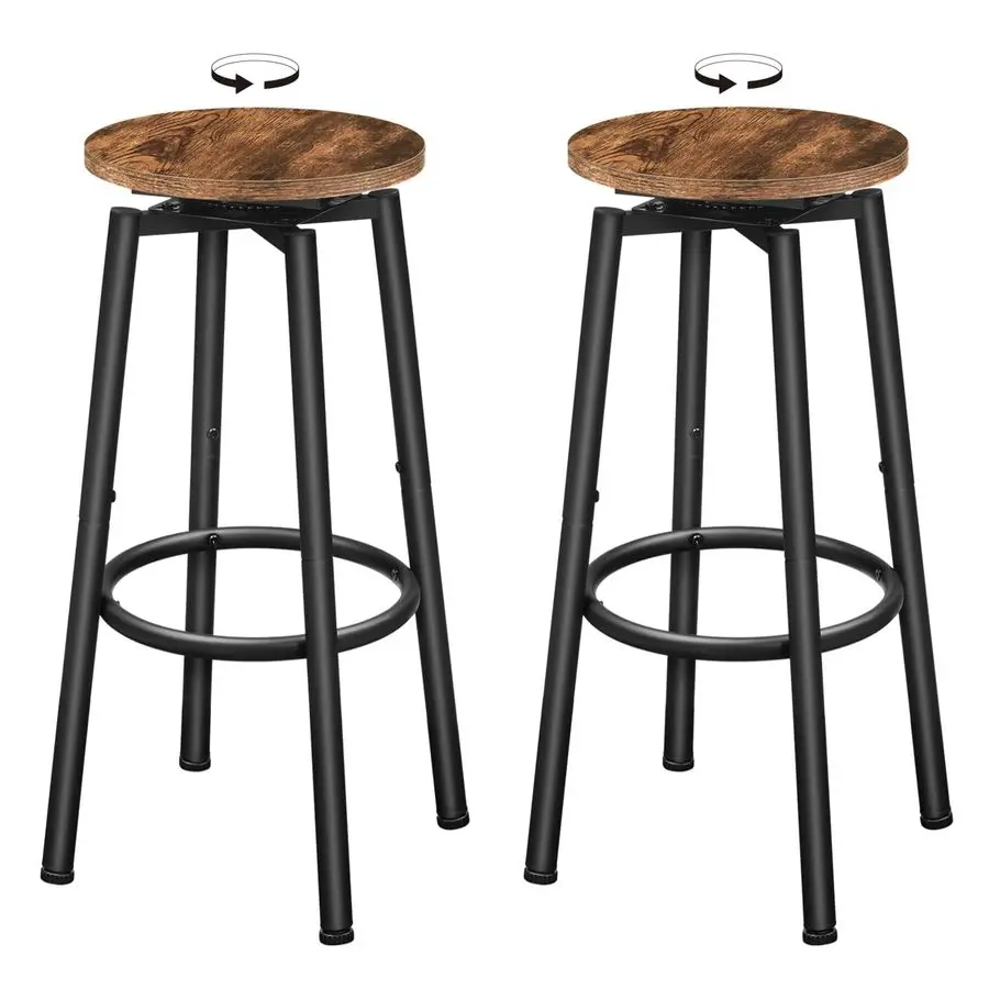 Bar Stools, Swivel Bar Stools Set of 2, 24.9 Round Bar Chairs, Backless Modern Breakfast Chairs, with Adjustable Feet, for Kitch
Bar Stools, Swivel Bar Stools Set of 2, 24.9 Round Bar Chairs, Backless Modern Breakfast Chairs, with Adjustable Feet, for Kitch