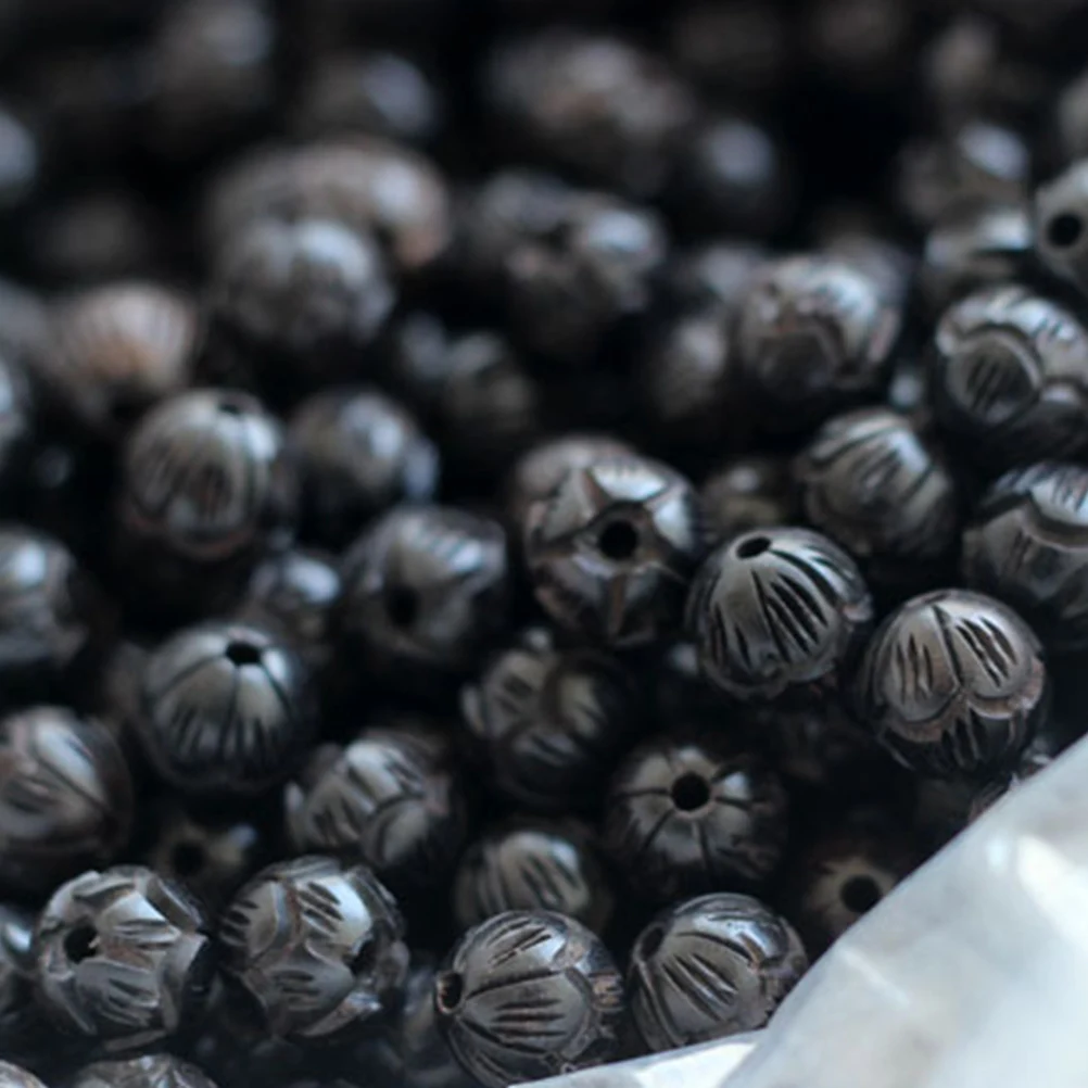 20Pcs Black Ebony Lotus Carved Round Wooden Beads Smooth Surface DIY Craft Beads for Buddha Rosary Necklace Bracelet Accessories
20Pcs Black Ebony Lotus Carved Round Wooden Beads Smooth Surface DIY Craft Beads for Buddha Rosary Necklace Bracelet Accessories