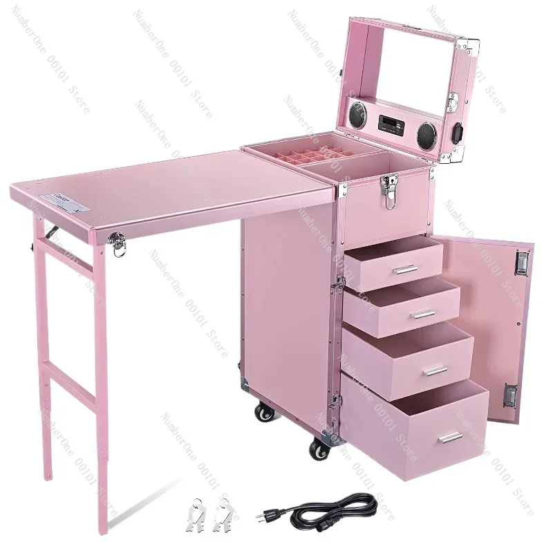 Cosmetic Trolley Travel Storage Organizer Nail Tables with 4 Drawers Rolling Manicure Table Nail Polish Workstation
Cosmetic Trolley Travel Storage Organizer Nail Tables with 4 Drawers Rolling Manicure Table Nail Polish Workstation