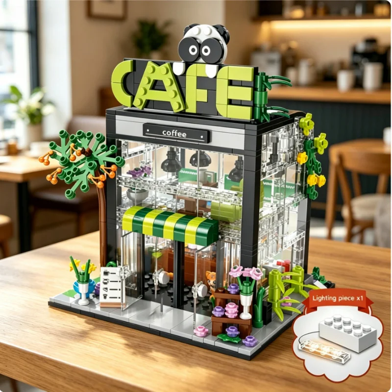 City Street View Coffee Shop Building Blocks Model Creative Bouquet Store House DIY Bricks Home Decor Ornaments Educational Gift
City Street View Coffee Shop Building Blocks Model Creative Bouquet Store House DIY Bricks Home Decor Ornaments Educational Gift