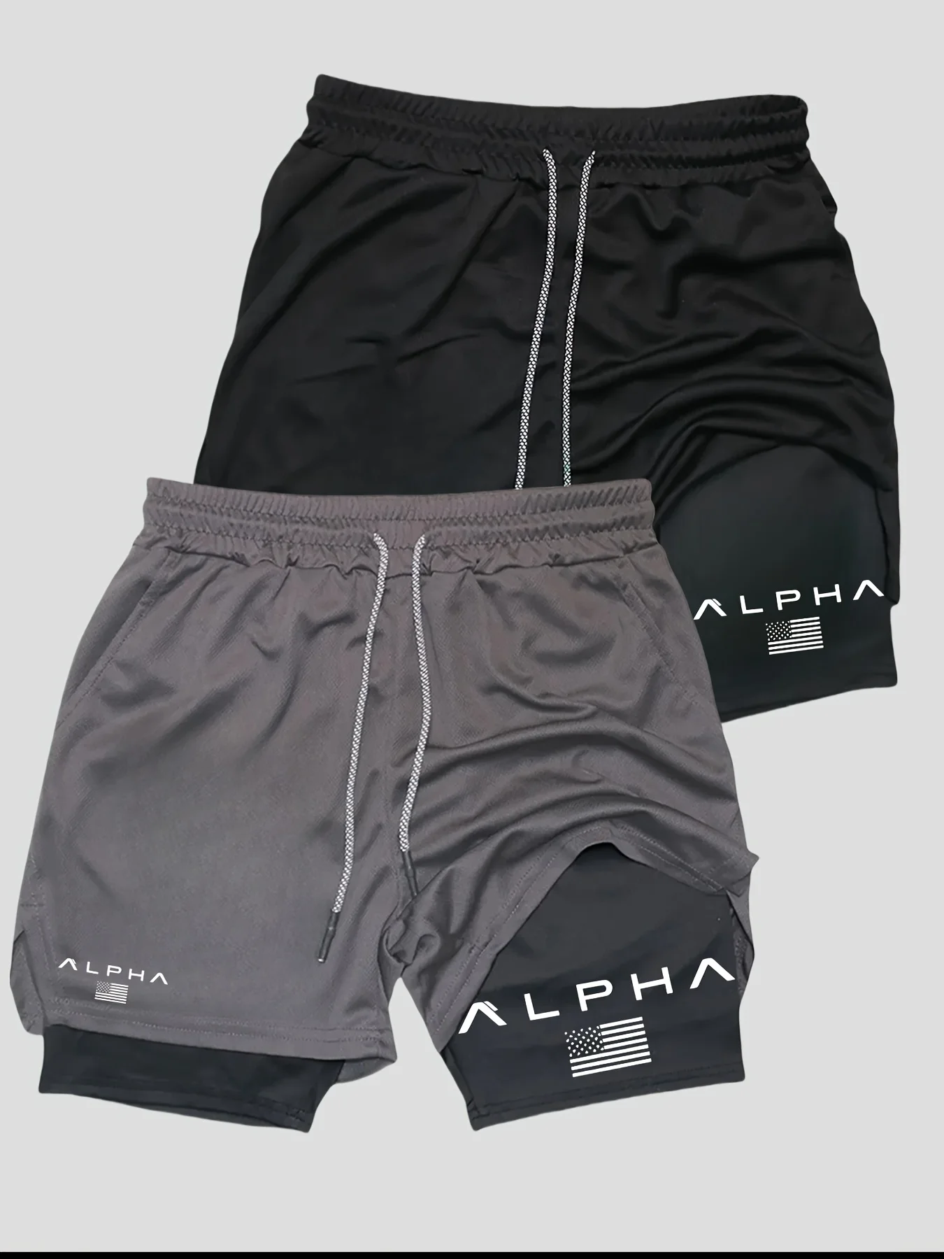 Men'S 2-in-1 Double Layer Athletic Shorts with Colorful Letter Print Stretchy, Breathable Running Gym Gear Workout Shorts
Men'S 2-in-1 Double Layer Athletic Shorts with Colorful Letter Print Stretchy, Breathable Running Gym Gear Workout Shorts