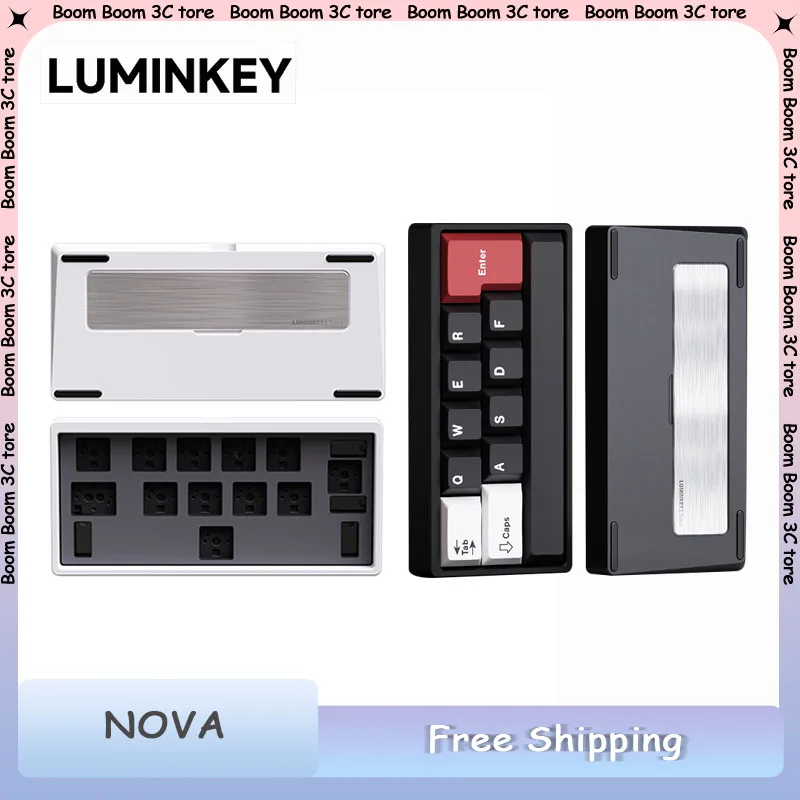 LUMINKEY NOVA Mechanical Keyboard Kit Aluminum Alloy Mini Multifunction Keyboard Custom Hot Swap 12keys PC Accessories
LUMINKEY NOVA Mechanical Keyboard Kit Aluminum Alloy Mini Multifunction Keyboard Custom Hot Swap 12keys PC Accessories