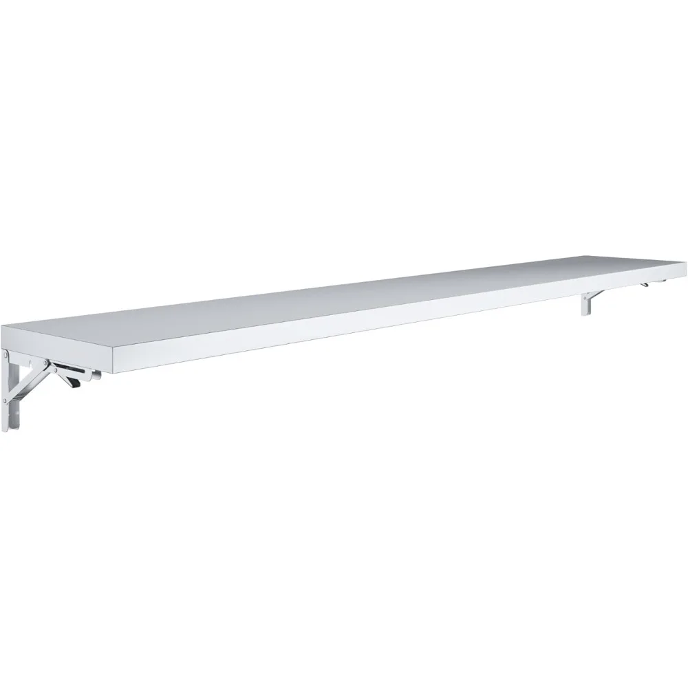 Stainless Steel Folding Wall Shelf 12 in. x 72 in. NSF | Concession Stand, Food Truck, Kitchen, Restaurant, Garage, Laundry
Stainless Steel Folding Wall Shelf 12 in. x 72 in. NSF | Concession Stand, Food Truck, Kitchen, Restaurant, Garage, Laundry