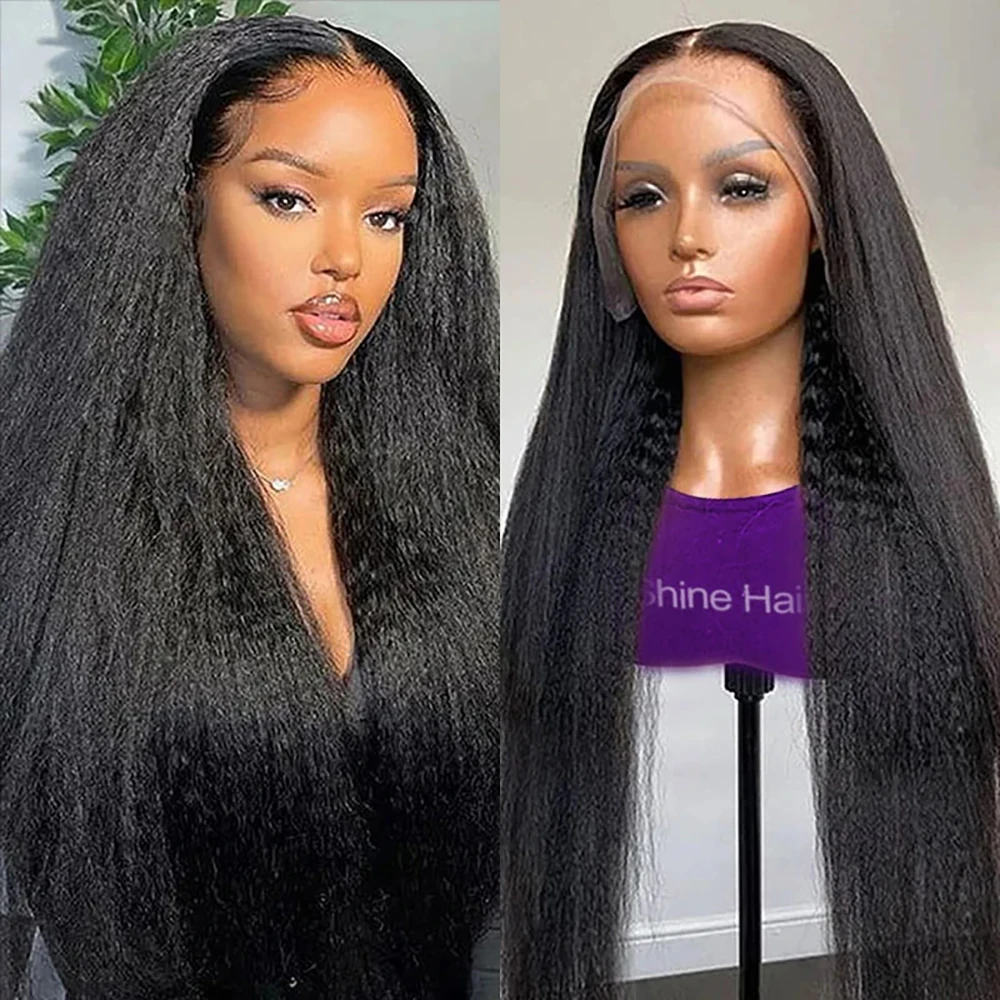 Kinky Straight Wigs 180 Density Lace Frontal Human Hair Wig For Women Brazilian Yaki Straight Pre Plucked 13x6 Lace Front Wigs
Kinky Straight Wigs 180 Density Lace Frontal Human Hair Wig For Women Brazilian Yaki Straight Pre Plucked 13x6 Lace Front Wigs