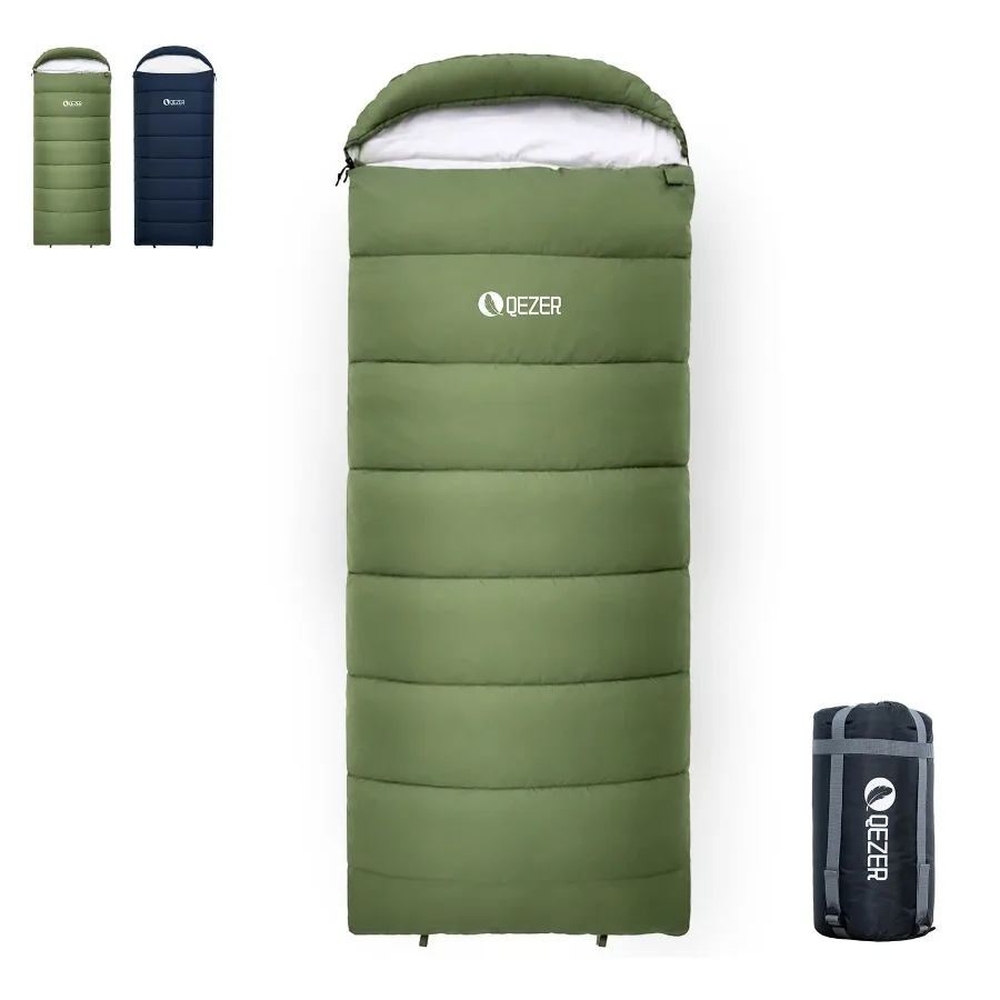 Sleeping Bag for Adults Water-Resistant Lightweight Camping Bag 36°F-61°F Hollow Fiber Fill Full-Length Zipper Machine Washable
Sleeping Bag for Adults Water-Resistant Lightweight Camping Bag 36°F-61°F Hollow Fiber Fill Full-Length Zipper Machine Washable