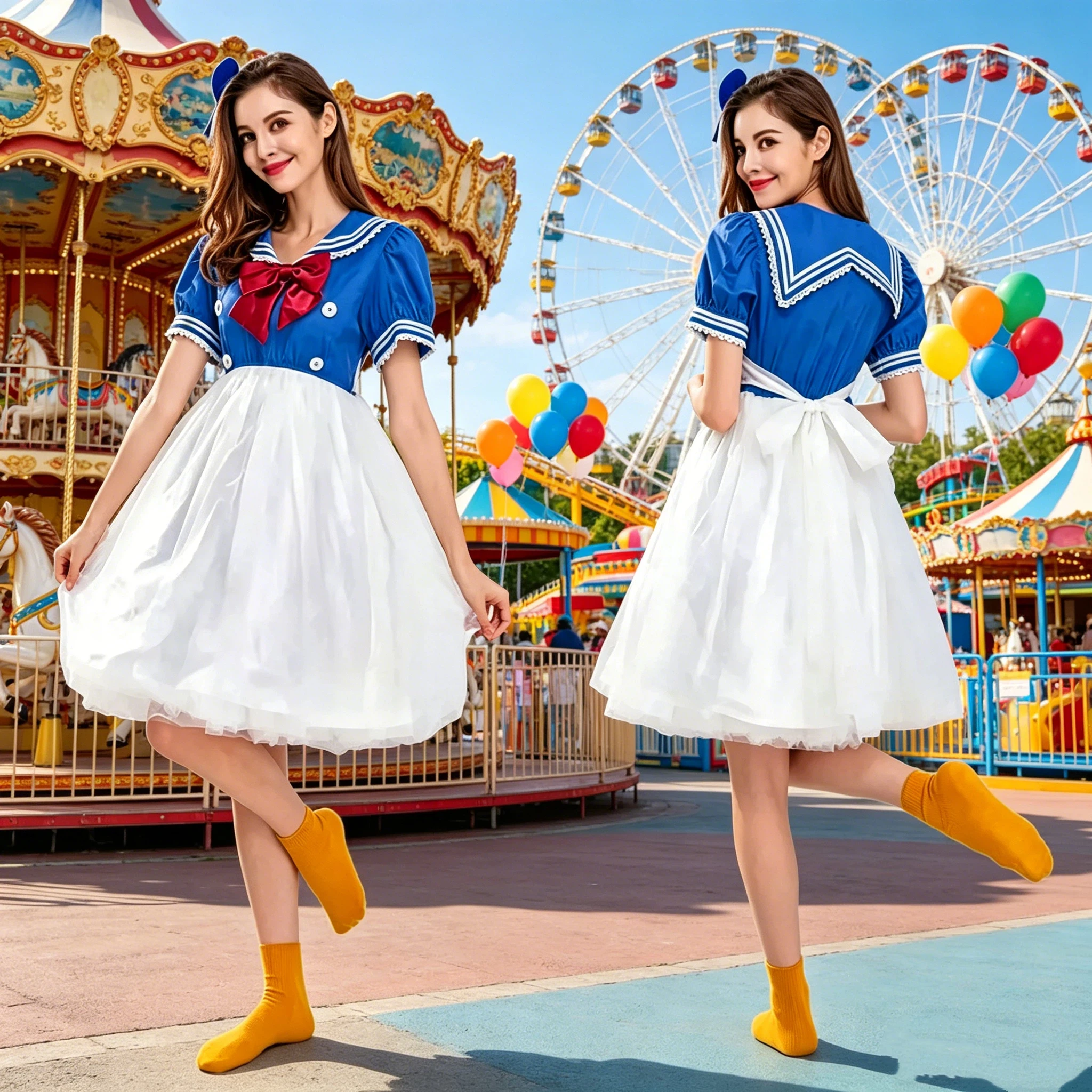 Halloween Amusement Park Kawaii Cartoon Duck Cosplay Costume Carnival Masquerade Party Navy Sailor School Fancy Dress
Halloween Amusement Park Kawaii Cartoon Duck Cosplay Costume Carnival Masquerade Party Navy Sailor School Fancy Dress