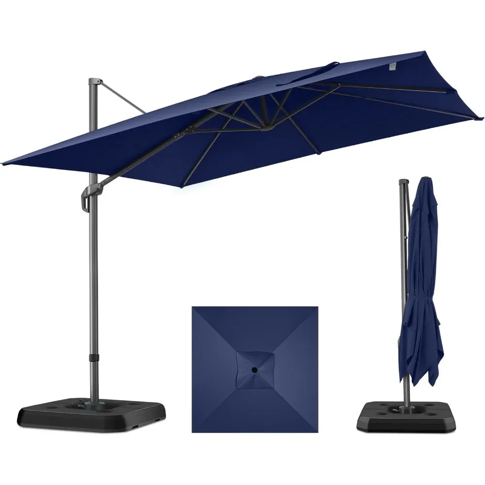 10x10 Ft Outdoor Umbrella with 360 Rotation and 5 Angles Adjustment, Aluminum Offset Pool Umbrellas Square Outdoor Umbrella 
10x10 Ft Outdoor Umbrella with 360 Rotation and 5 Angles Adjustment, Aluminum Offset Pool Umbrellas Square Outdoor Umbrella