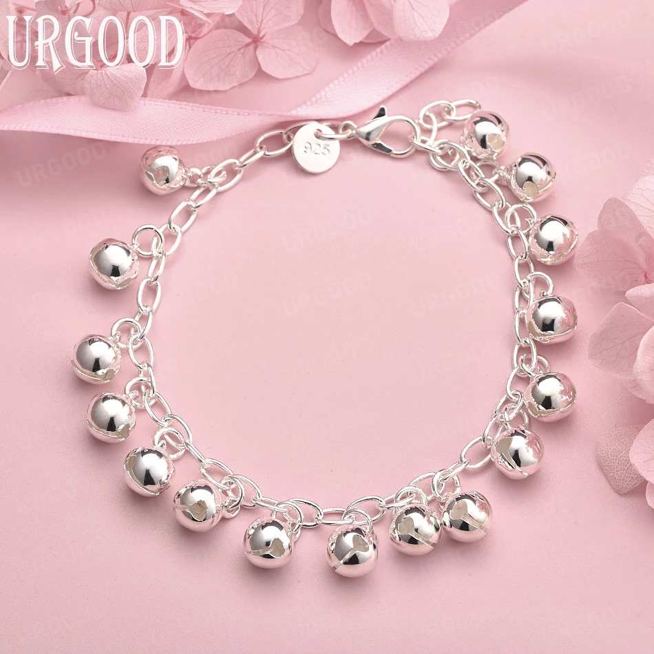 Браслет-цепочка из стерлингового серебра 925 пробы с колокольчиками и бусинами для женщин и мужчин, вечерние, помолвочные, свадебные, модные украшения
Браслет-цепочка из стерлингового серебра 925 пробы с колокольчиками и бусинами для женщин и мужчин, вечерние, помолвочные, свадебные, модные украшения